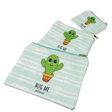 Set abbinato 3 pezzi sacchetti cosmetici sacchetti per trucco o telefoni viaggio