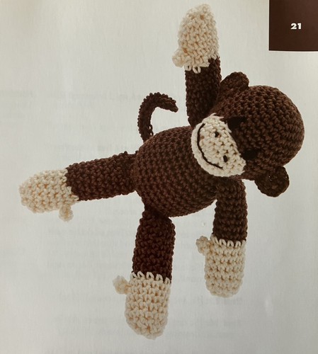 Mini scimmia amigurumi