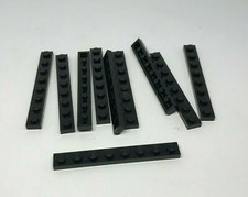 LEGO: 10x Piastra 1 X 8 - Rif