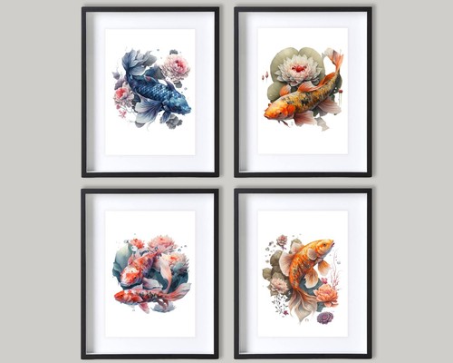 Arte parete giapponese koi - arte, da