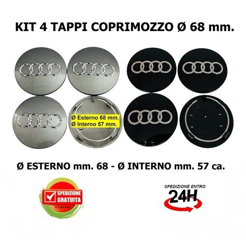 Kit tappi coprimozzo - kit, 4