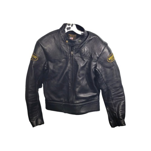 Giacca moto vanson pelle cafe - giacca,