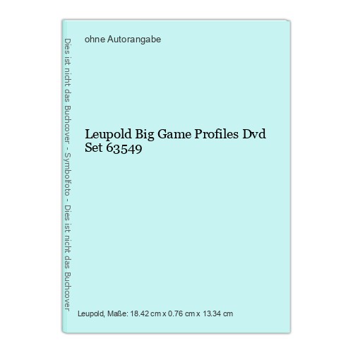 Leupold big game profiles dvd - leupold,