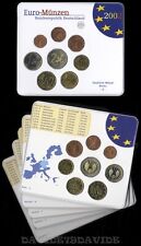 GERMANIA 2002 SERIE COMPLETA  DIVISIONALE MONETE EURO 5 ZECCHE A D F G J - FDC