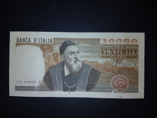 20000 lire tiziano - lire,