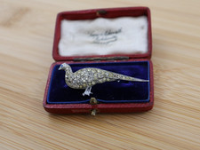 Spilla fagiano vintage con