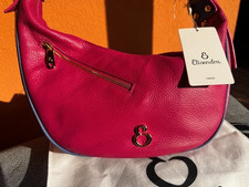 Borsa Elisendra mezzaluna in vera pelle