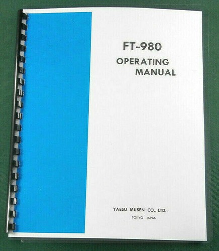 Yaesu 980 manuale di - ft-980,
