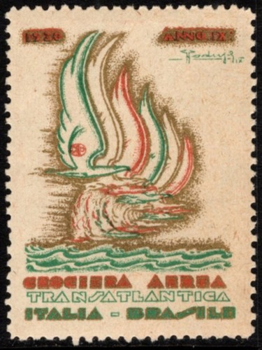 1930 italia poster francobollo - poster,