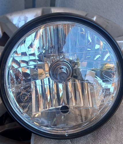 Faro moto nero - faro, racer