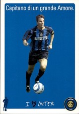 Cartolina calciatore Inter Javier Zanetti con autografo stampato