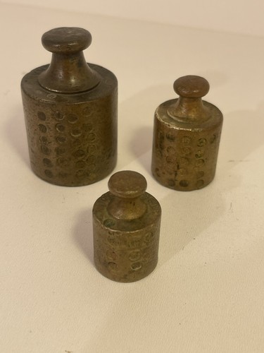 Set antique dutch brass - of, 3