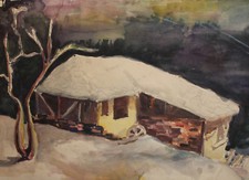 Quadro acquerello vintage