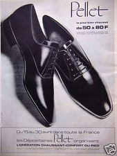 PUBLICITÉ 1964 PELLET LE PIED