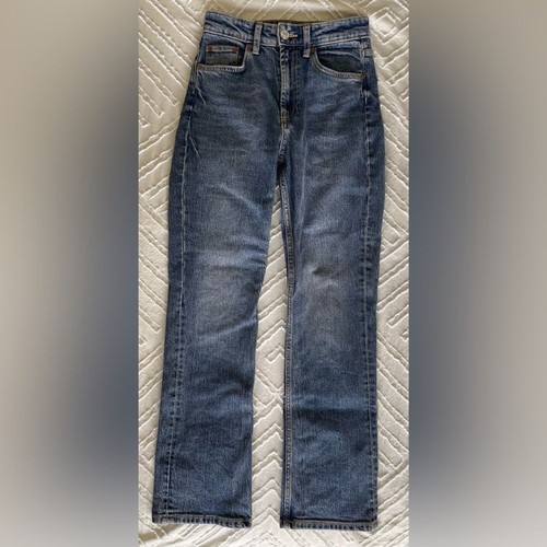 Zara classic blue straight - straight, leg