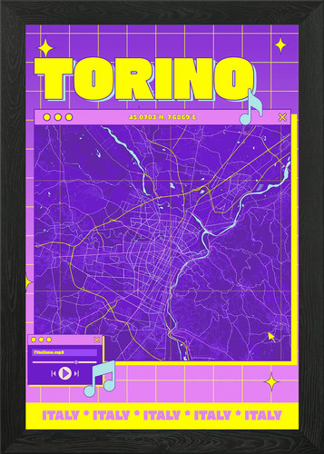 Mappa torino italia - italia, design