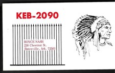 Scheda radio CB QSL "KEB-2090