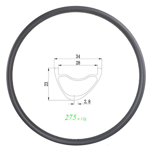 Cerchi carbonio tubeless - in,