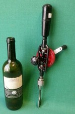 VECCHIO TRAPANO A MANO MANOVELLA GIRABACCHINO FUNZIONANTE VINTAGE. N° GG24