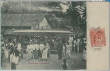 80356  -   CEYLON  - VINTAGE POSTCARD   -  COLOMBO 1905 - Tram!