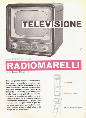 Pubblicita 1953 televisore - 1953,