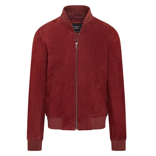 Uomo varsity camoscio bordeaux - camoscio,