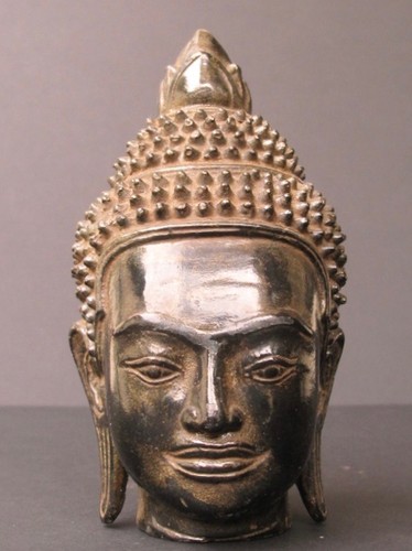 Tête bouddha khmer - khmer, en