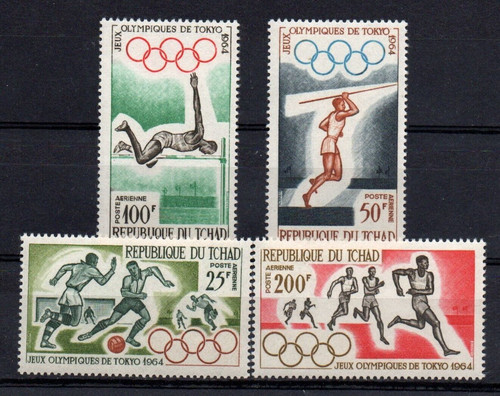 Francobolli tchad olimpiadi - francobolli,
