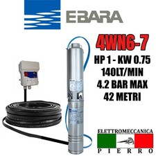 CORPO / POMPA SOMMERSA PER POZZI EBARA 4WN6-7 HP1 140 LITRI MINUTO 4.2 BAR MAX