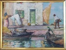 BONIVENTO EUGENIO (Chioggia, 1880 - Milano, 1956) SENZA TITOLO olio su tavola XX