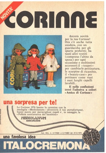 Bambole corinne italocremona - bambole,