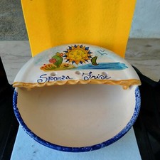 SPONZA FRISELLE CERAMICA ARTISTICA DECORATO A MANO 