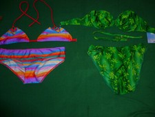 2 PZ BIKINI COSTUMI MARE PISCINA VINTAGE ANNI 80 TG M - L RASUREL VEDI INFO