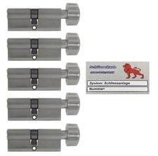 5x Cilindro Pomello 90mm 45/45