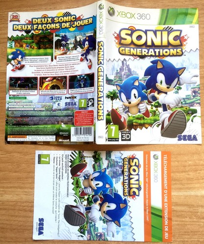 Sonic generations jaquette - sonic,