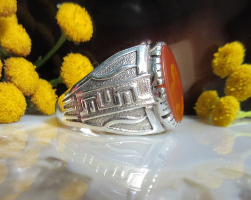 Anello orientale onice - Ω,