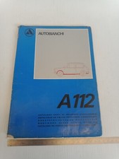 catalogo ricambi carrozzeria originale 1972 Autobianchi A112 112 anche Abarth