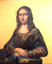 Gioconda quadro olio - , originale