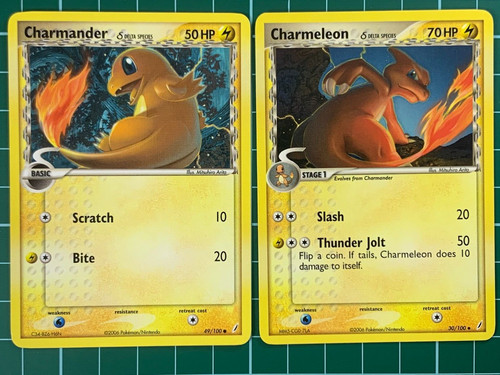 Charmander 100 charmeleon - 49/100, +