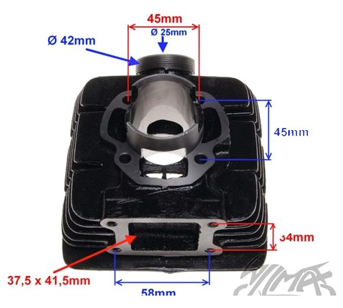 Cilindro per yamaha dt50 - cilindro,