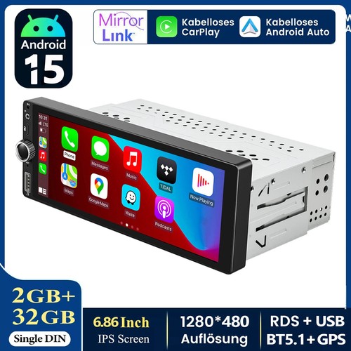 Autoradio 1 din con - 6.86",