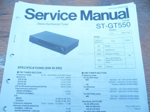 Technics gt550 - technics, st-gt550