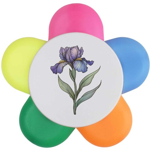 Singolo fiore iris con - di,
