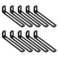 10 Pezzi Staffa a L Scanalata