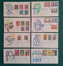 VATICANO 1966 ANNATA COMPLETA FDC 8 BUSTE PRIMO GIORNO VENETIA - PAPA PAOLO VI