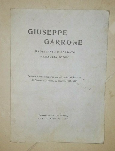 Giuseppe garrone magistrato - garrone, e