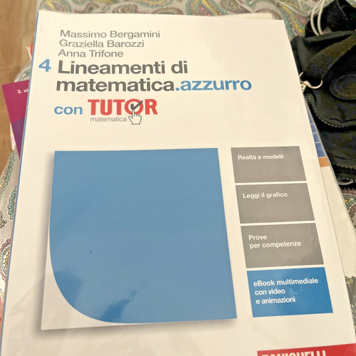 Lineamenti matematica 4 - matematica,