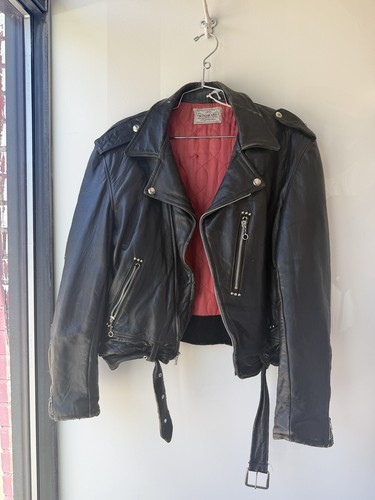 Giacca moto pelle - , antivento