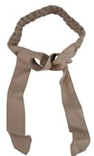 Cintura fusciacca donna ecopelle beige da annodare intrecciata cappotto vestito