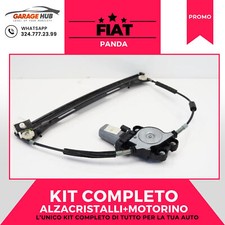 ALZACRISTALLI⚡ELETTRICO ANTERIORE SINISTRO +⚙️MOTORINO FIAT PANDA 169 2003>2013